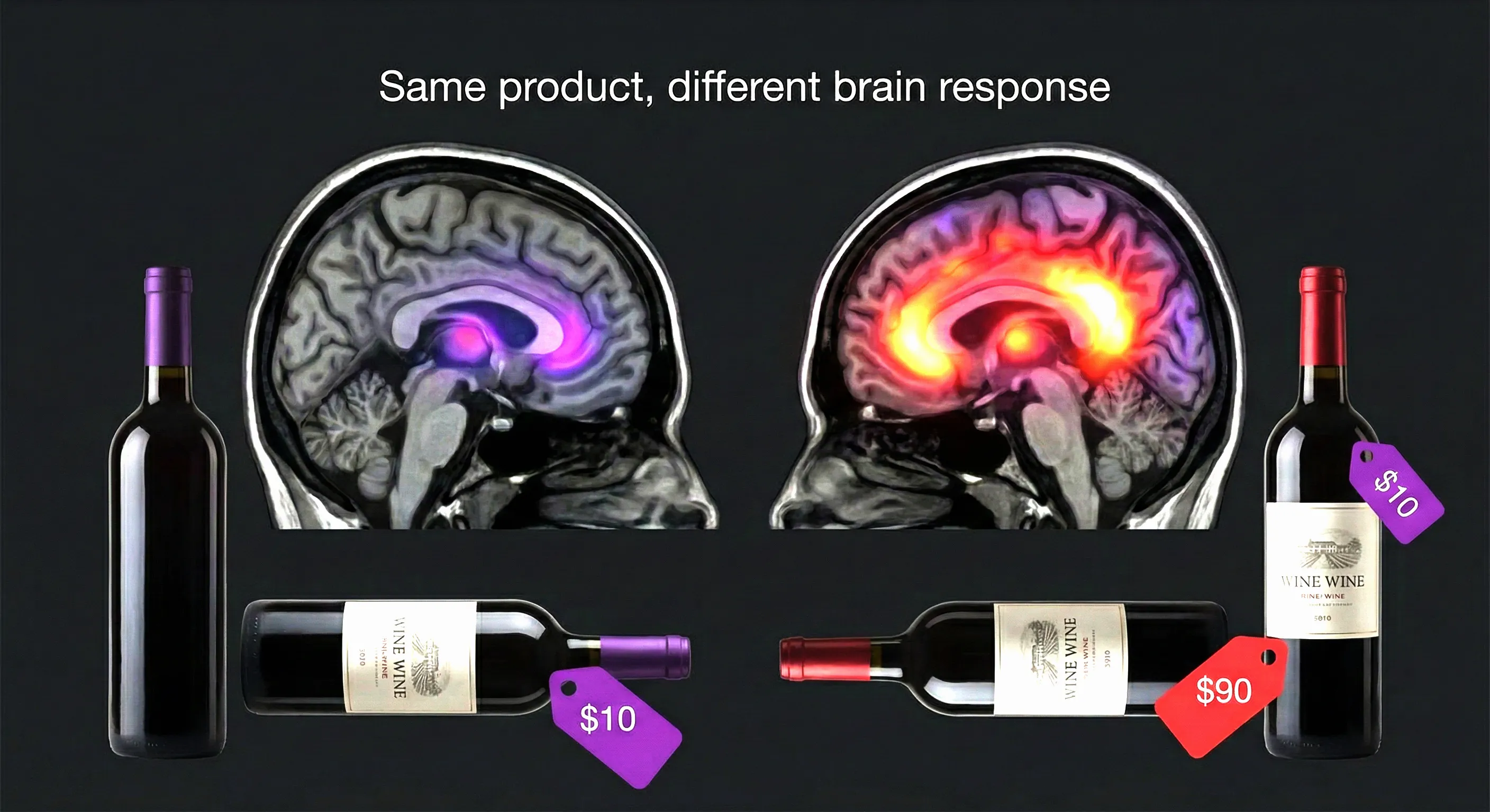 Brand identity physically overrides your sensory experience in brain scans