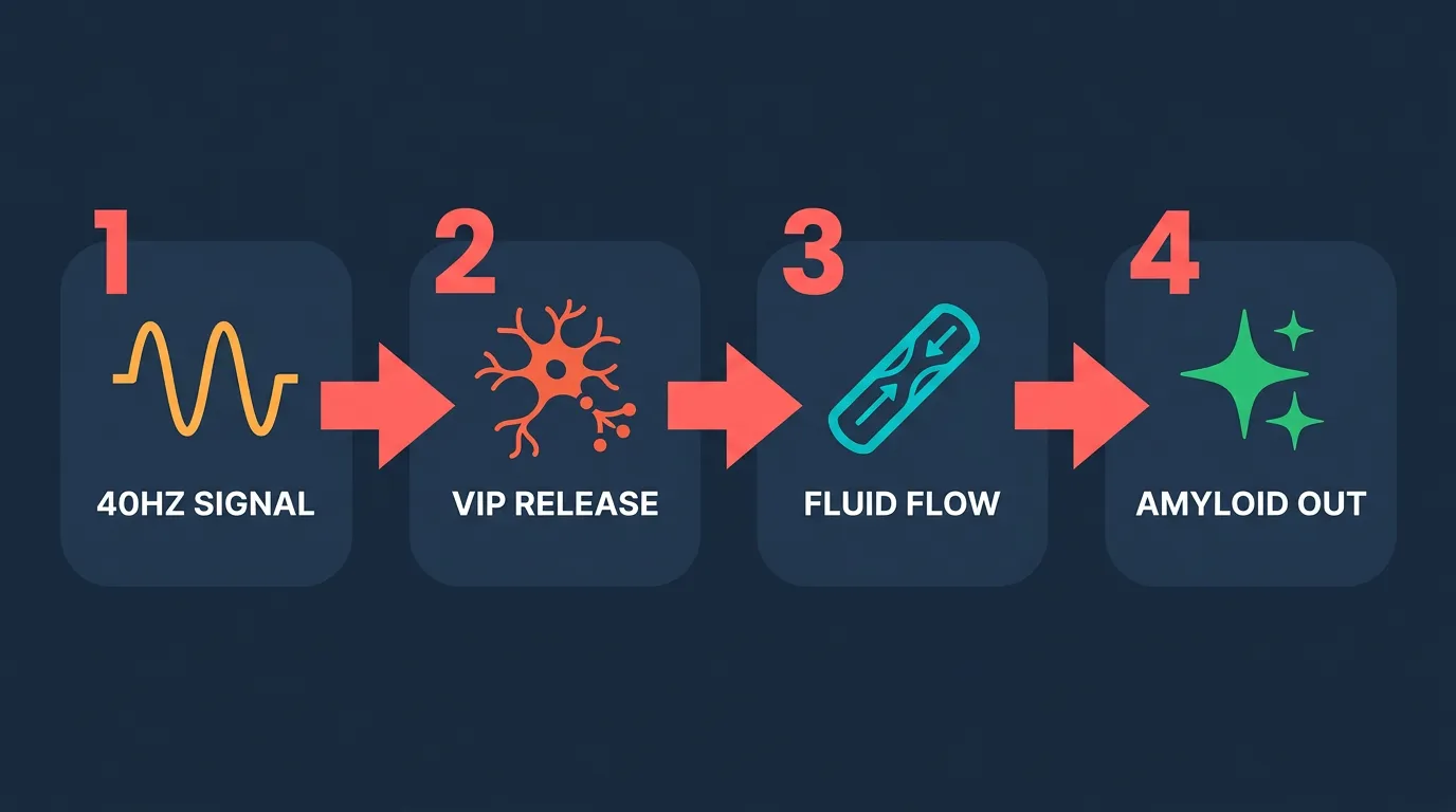 How 40Hz stimulation activates the brain's glymphatic cleaning system