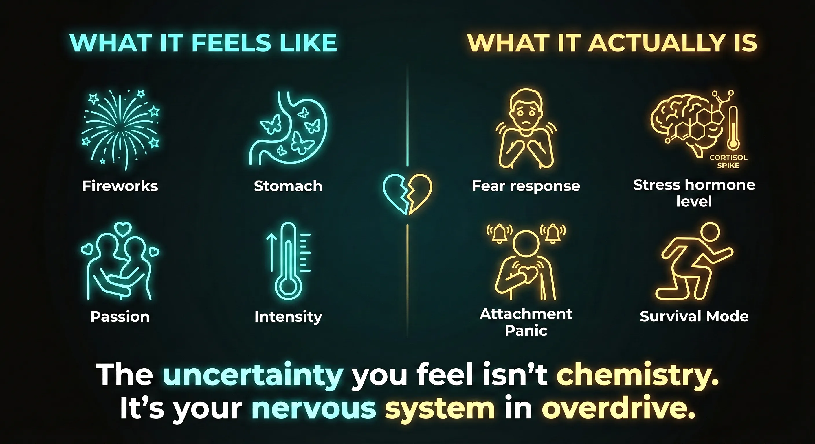 The anxious-avoidant push-pull dynamic